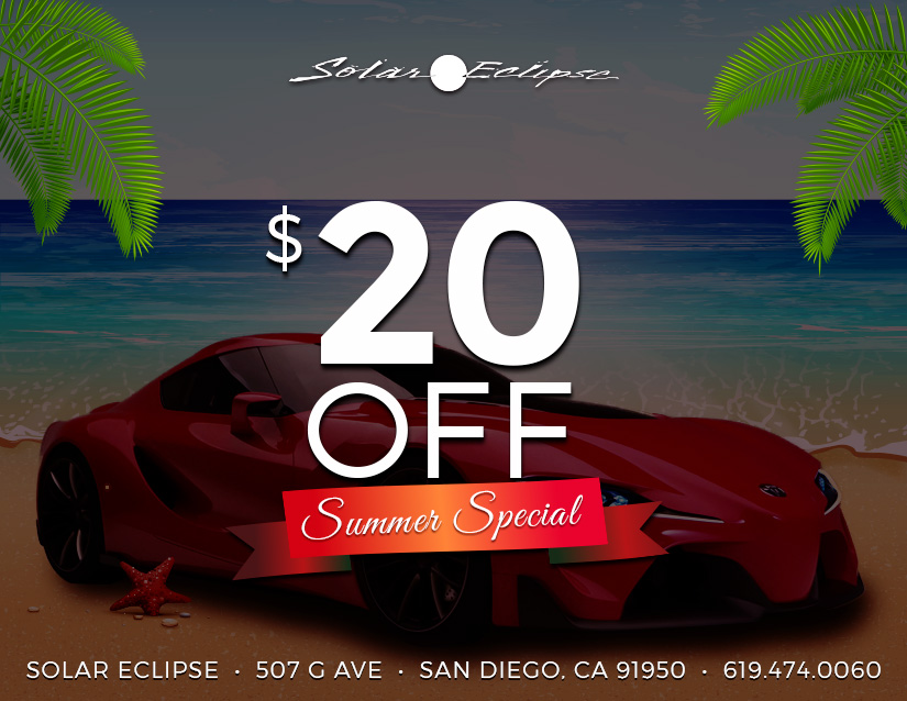 Solar Eclipse Window Tinting San Diego and National City - $20 OFF SUMMER SPECIAL
